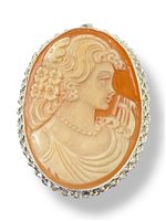 Spilla Mandile 1922 Donna Cammei  in Argento Conchiglia 2MSPC1 - 2MSPC1